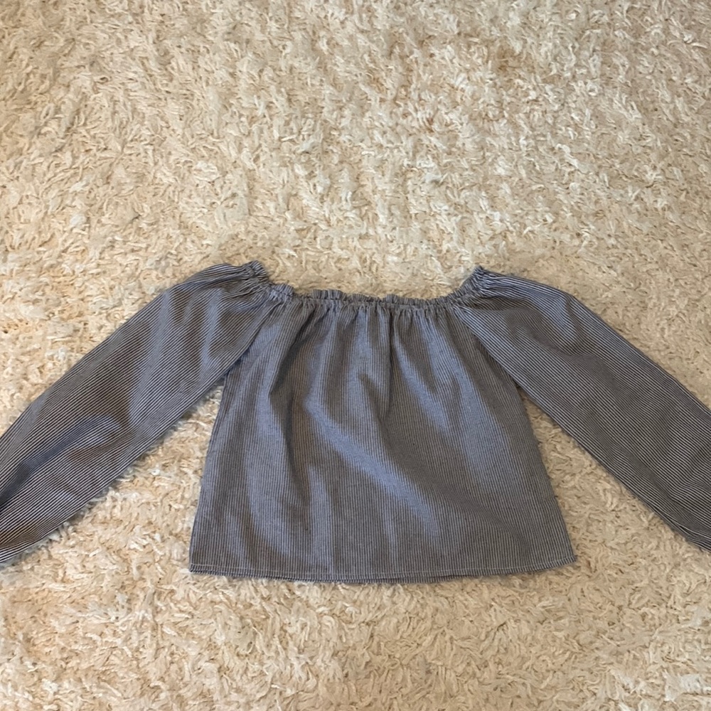 Brandy Melville striped off the shoulder top